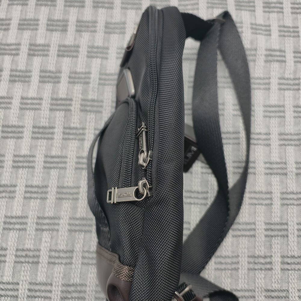 Tumi Alpha Bravo Anti-Theft Chest Sling Bag | Tactical Black Crossbody - Picture 5 of 7